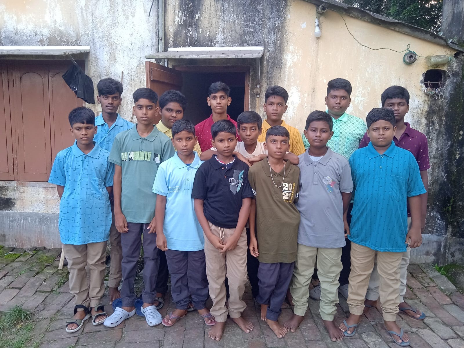 Boys with New Puja Dresses (Agomoni)
